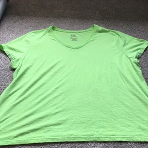 Bright green top